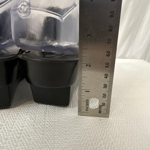 Donald J Pliner Cissy Wedge Sandal 6.5 Gold Sparkle Leather Italian Platform - Picture 7 of 10